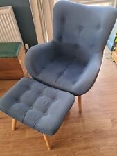 Teal chair stool for sale  GODALMING