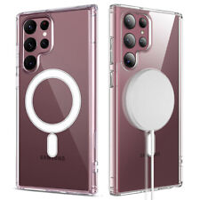 Do Samsung S22 S23 Plus Ultra Clear Case z magnetyczną osłoną telefonu MagSafe na sprzedaż  Wysyłka do Poland