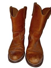Used, Backtrail Leather Cowboy Boots Mens Size 10 1/2 10.5 Tan Brown for sale  Shipping to South Africa