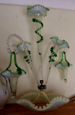 Victorian epergne green for sale  FAREHAM