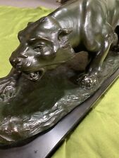 Bronzefigur panther bronze gebraucht kaufen  Sonnen