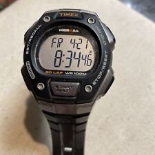 Usado, Timex Ironman relógio de triatlo masculino digital preto Indiglo 30 voltas resistente à água comprar usado  Enviando para Brazil