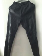 Black real leather for sale  BARNOLDSWICK