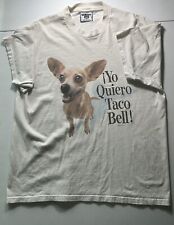 Taco Bell Yo Quiero Taco Bell! Camiseta Talla XL Vintage 1998 Doble Cara segunda mano  Embacar hacia Argentina