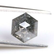 Diamante sciolto sale e pepe grigio da 1,40 ct, taglio esagonale, taglio a..., usado segunda mano  Embacar hacia Argentina