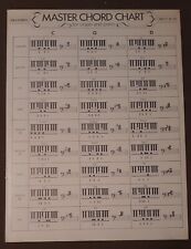 Folha de música vintage Master Chord Chart para órgão e piano (108 acordes) comprar usado  Enviando para Brazil