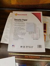 Docugard security paper for sale  New Philadelphia