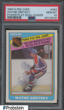 Usado, 1984 O-Pee-Chee OPC Hóquei Power Play Goal Leader #383 Wayne Gretzky HOF PSA 10 comprar usado  Enviando para Brazil