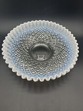 Tigela console opalescente francesa renda diamante vidro Fenton 9 1/2", usado comprar usado  Enviando para Brazil