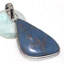 Angelite 925 Silver Plated Gemstone Handmade Pendant 2" Fashionable Jewelry v979 for sale  Shipping to South Africa