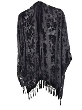 Black devore pashmina for sale  STEYNING