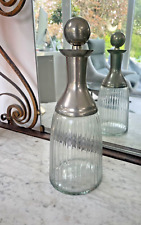 Ribbed glass decanter for sale  Shipping to Ireland
