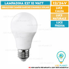 Usato, Lampadina sfera led 10w 12v 24v lampada E27 CALDA FREDDA NATURALE attacco grande usato  Giugliano In Campania