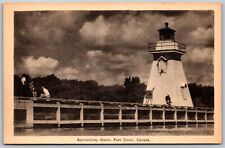 Postcard Port Dover Ontario c1930s Approaching Storm Lighthouse Norfolk County for sale  Shipping to South Africa