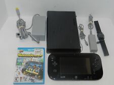 Black Nintendo Wii U 32GB Deluxe Console System Complete w/ Nintendoland Tested for sale  Shipping to South Africa