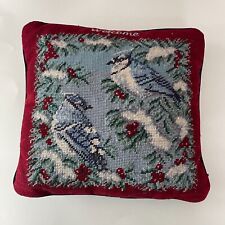 pillow lands end needlepoint for sale  Bristol