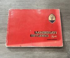 Maserati biturbo factory for sale  Glendale