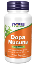 Now Foods Dopa Mucuna 15% standaryzowany L-DOPA, 90 kapsułek, używany na sprzedaż  Wysyłka do Poland