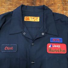 Camisa de trabalho vintage Jeep mecânico vermelho Kap Honcho 1975 J10 J20 serviço de peças 3XL comprar usado  Enviando para Brazil