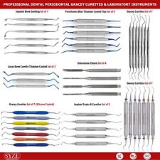 Used, Implant Periodontal Scalers Dental Gracey Curettes Root Scaling Laboratory Tools for sale  Shipping to South Africa