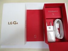 LG G4 embalaje cable de datos USB auriculares fuente de alimentación cable de carga Leather Black NUEVO, usado segunda mano  Embacar hacia Argentina