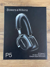 Used, Bowers & Wilkins P5 Series 2 On Ear Wired Headphones Black New in Box for sale  Shipping to South Africa