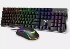 Used, Havit Gaming Keyboard Mouse Combo Black HV-KB393L Rainbow *Read Slightly Damaged for sale  Shipping to South Africa