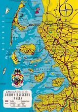 Postkarte landkarte nordfriesi gebraucht kaufen  Dresden
