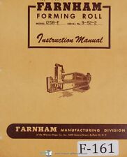 Farnham Operation Instruction 1258-E Forming Roll Machine Manual comprar usado  Enviando para Brazil