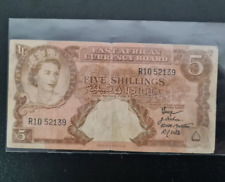 Billetes de 5 chelines de África oriental británica 1961 segunda mano  Embacar hacia Mexico