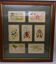 Framed ww1 embroidered for sale  BOLTON
