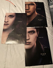 Twilight Breaking Dawn official movie theater posters, set of 3, used for sale  Shipping to South Africa