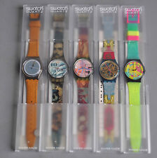 5 sin usar. Relojes Swatch en caja GX117 Ascot GM106 Mark GG110 Franco GN107 GB721 segunda mano  Embacar hacia Argentina