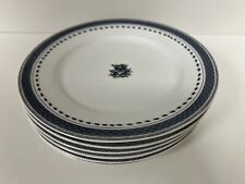 6 Pratos de Jantar Vintage Cozinha Velha Vista Alegre Azul Rosa Porcelana Portugal comprar usado  Enviando para Brazil