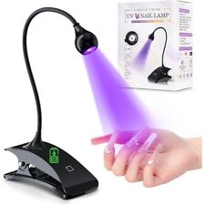 Used, Aoraem UV Lamp for Gel Nails with Black Clamp Gel X Nail Lamp and Flash Cure Lig for sale  Shipping to South Africa