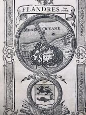 Brazos heráldicos Dunkerque 1736 Flandes del Norte Plan de Grabado Fortificación segunda mano  Embacar hacia Argentina