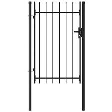 Used, Tidyard Garden Gate with Spike   Door  Steel Fence Gate Black for Patio, N1W1 for sale  Shipping to South Africa