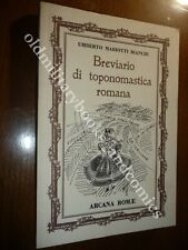 Breviario toponomastica romana usato  Roma
