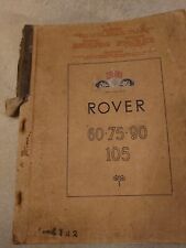Rover saloon original for sale  RUSHDEN