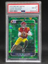 Caleb Williams 2023 Leaf Pro Set Metal Football #8 PSA 8 Green Crystal 1/3 for sale  Shipping to South Africa