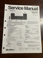 Quasar MS600 amplificador de deck cassete serviço manual reparo diagramas OEM comprar usado  Enviando para Brazil