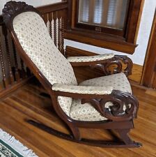 Antique upholstered carved for sale  East Aurora