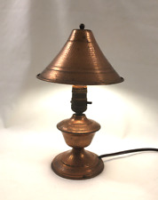 vintage hand hammered copper lamp perfect working condition - good cord & plug for sale  Shipping to South Africa