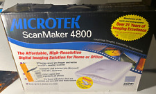 Microtek ScanMaker 4800 Scanner Copier w/Bonus 35mm Slide & Filmstrip Adapter for sale  Shipping to South Africa