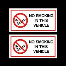 Smoking vehicle stickers for sale  WARE