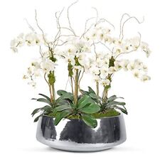 ceramic planter round white for sale  USA