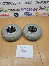 Used, Pride revo mobility scooter parts  Rear Wheels And Tyres Pair for sale  MARCH