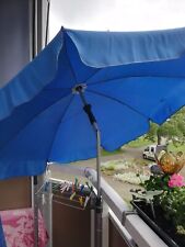 Sonnenschirm rund blau gebraucht kaufen  Halberstadt
