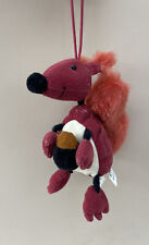 Jellycat Dingly Dangly Red Squirrel Holding Acorn Small Tiny Velour Soft Toy for sale  SALISBURY