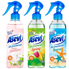 Pacote de spray purificador de ar Asevi para sala de casa e purificador de tecido 3 x 400 ml comprar usado  Enviando para Brazil